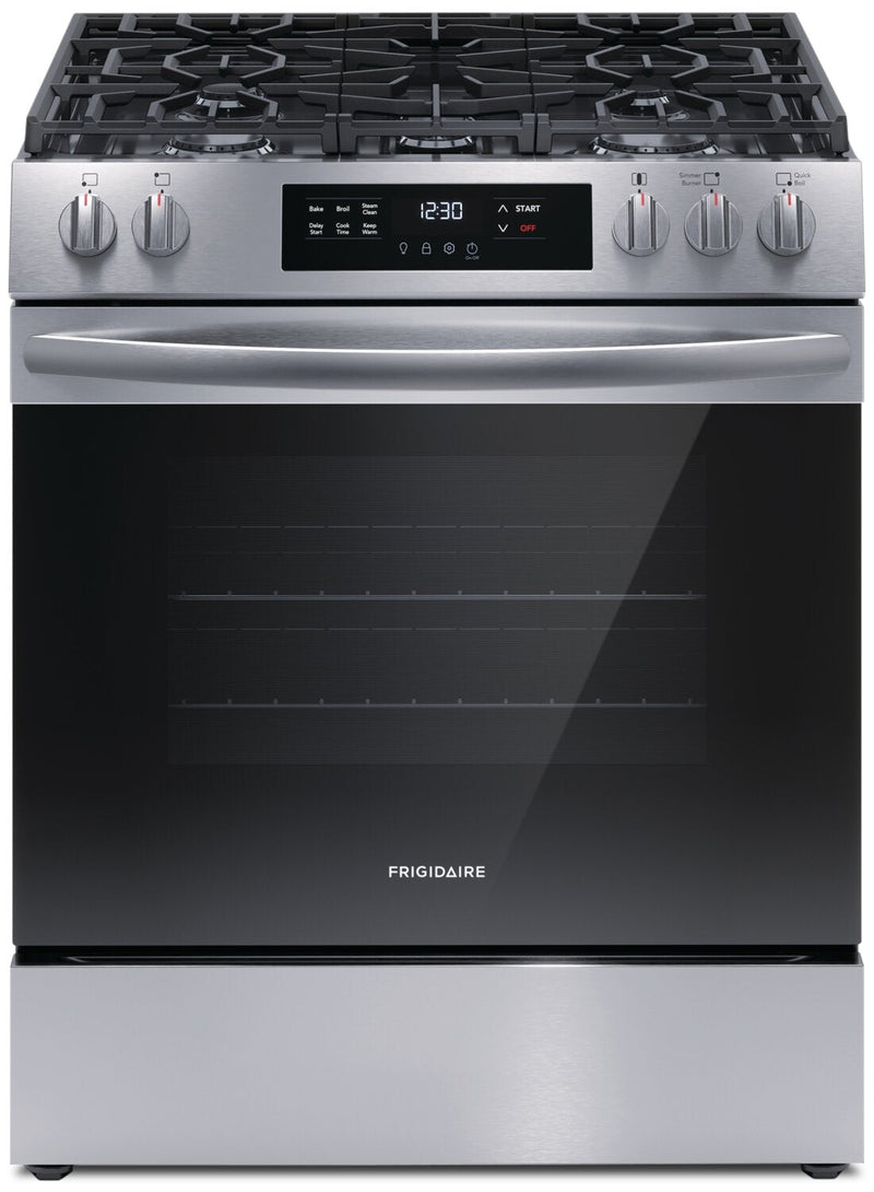 Frigidaire 5.1 Cu. Ft. Front-Control Gas Range with Quick Boil - FCFG3062AS