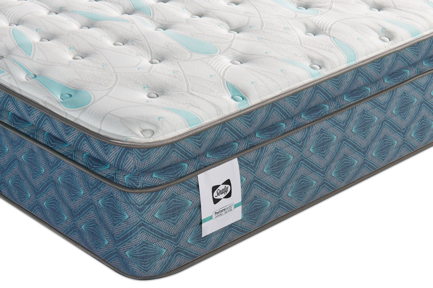 Sealy Posturepedic Luxury Crown Jewel Country Mills Euro Pillowtop King Mattress Furniture