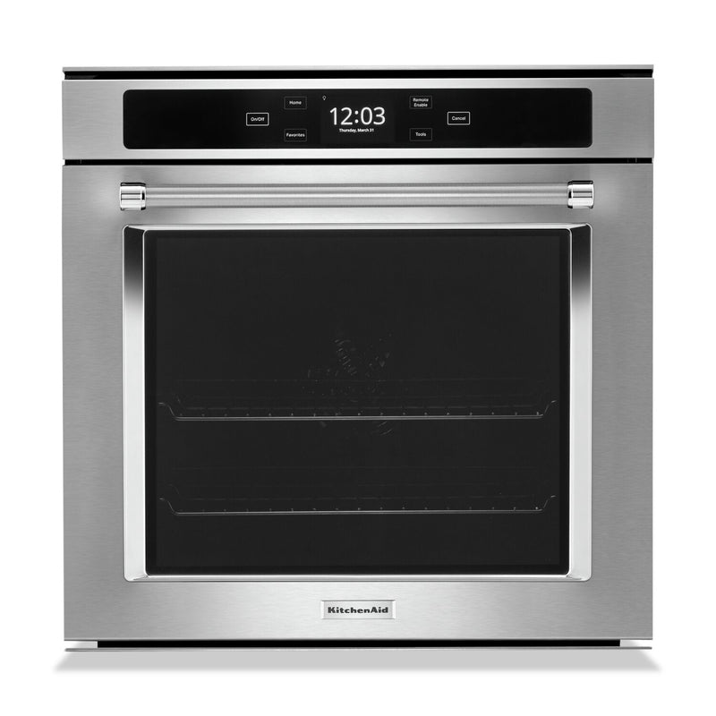 KitchenAid 2.9 Cu. Ft. Single Wall Oven with True Convection - YKOSC504PPS 