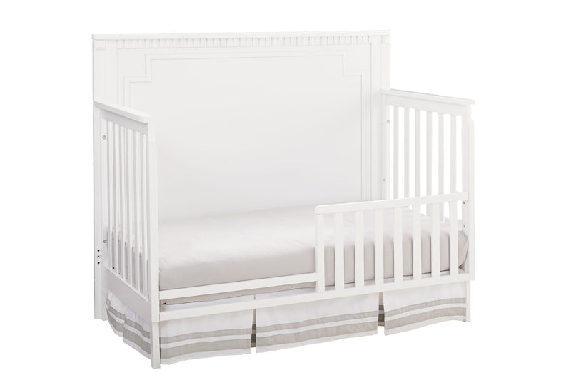 Willowbrook Convertible Panel Crib with Toddler Guard Rail Package - White