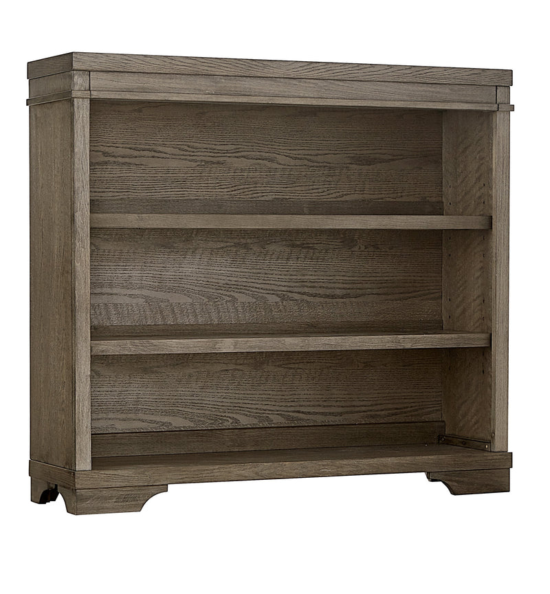 Abner Hutch Bookcase - Brushed Pewter