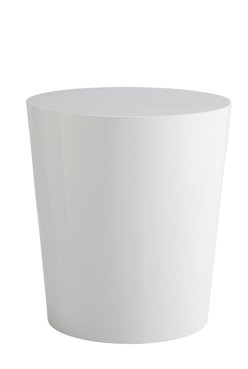 Rochefort High Gloss End Table - White
