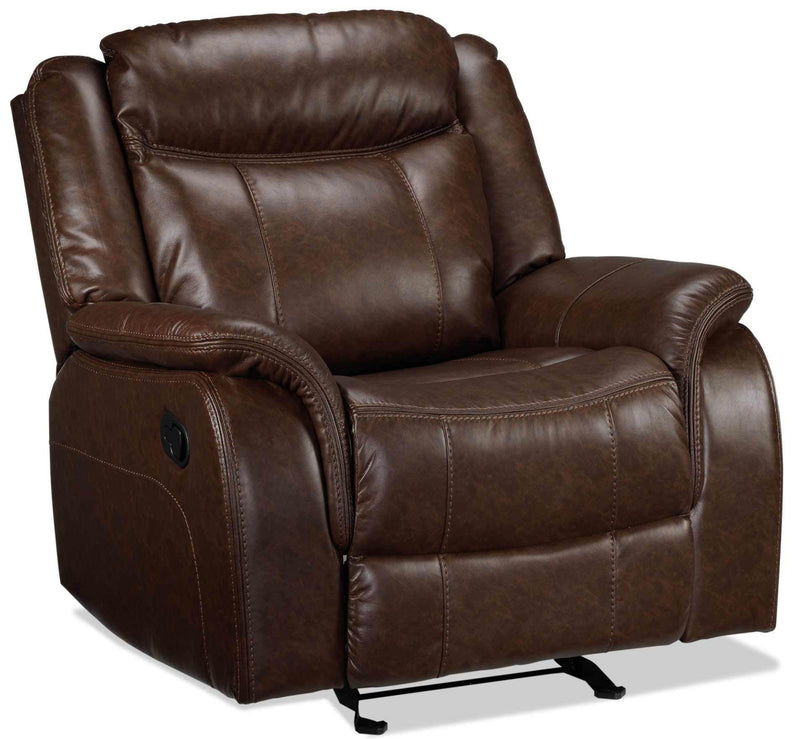 Robson Glider Recliner - Whiskey Brown