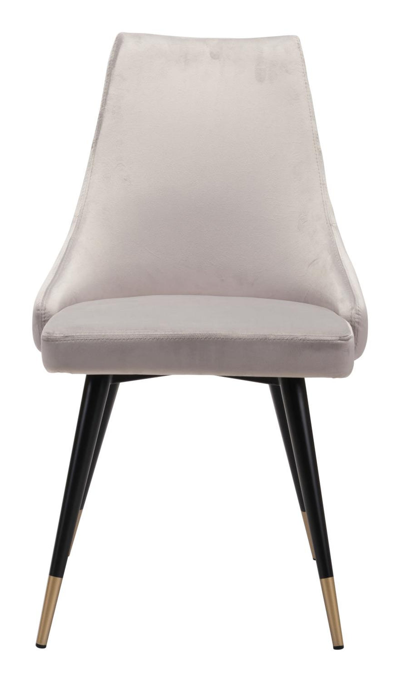 Travis Dining Chair - Grey Velvet