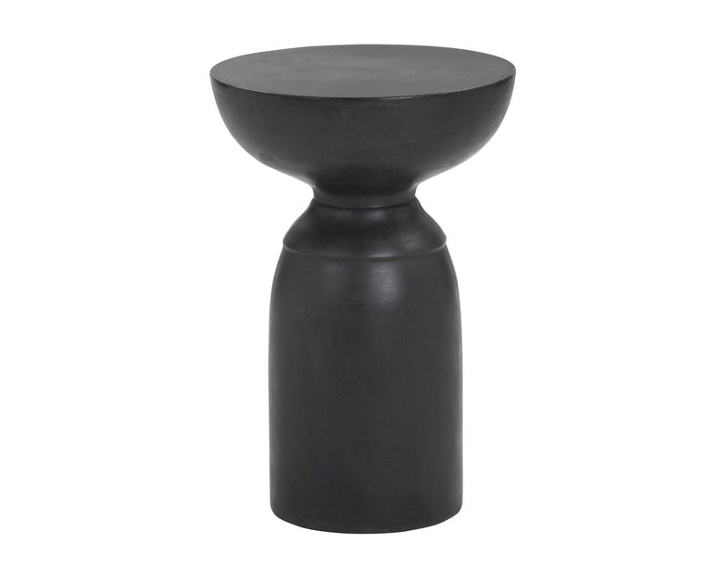 Kaima Concrete Indoor/Outdoor Accent Table - Black