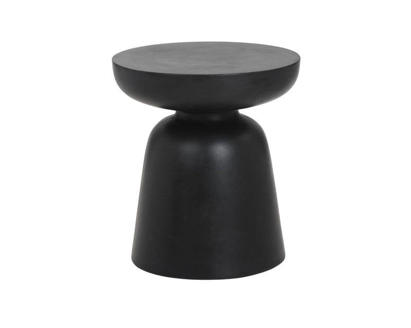 Stoneleigh Concrete Indoor/Outdoor Accent Table - Black