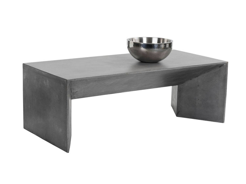 Cari Concrete Indoor/Outdoor Coffee Table - Grey