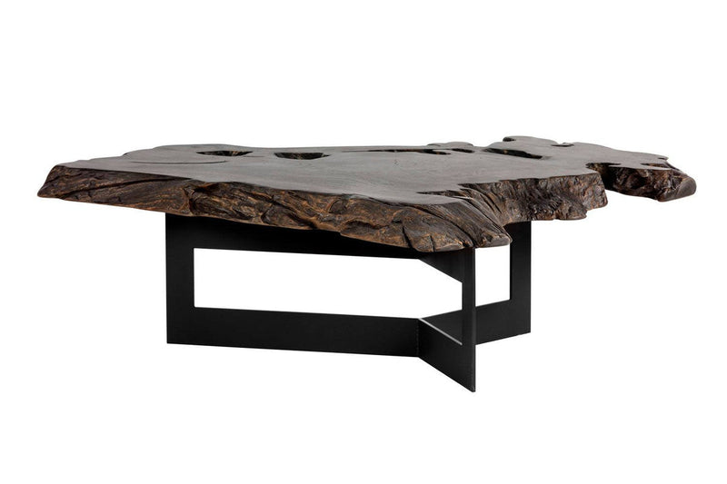 Speri Teak Wood Coffee Table - Dark Brown