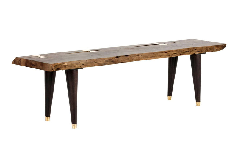 Nola Bench - Brown Acacia