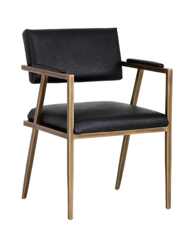 Timavo Accent Chair - Black/Bronze