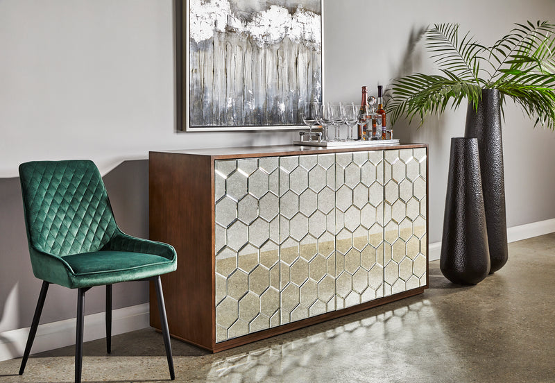 Isere Mirrored Sideboard - Clear