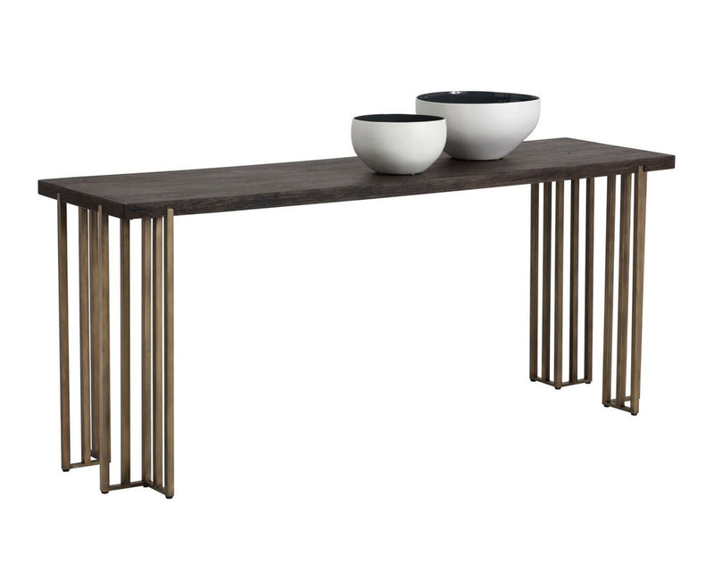 Ivan Console Table - Brass