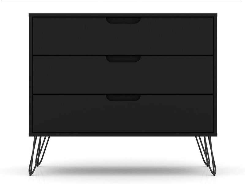 Nuuk 3-Drawer Dresser - Black