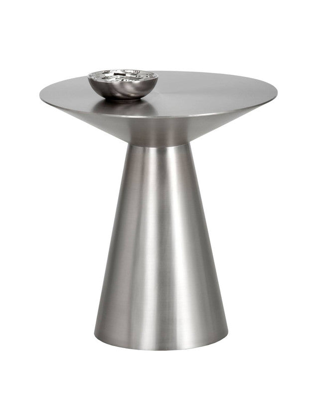 Theo End Table - Silver
