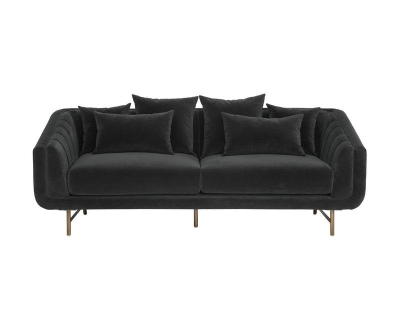 Senni Sofa - Shadow Grey/Brass