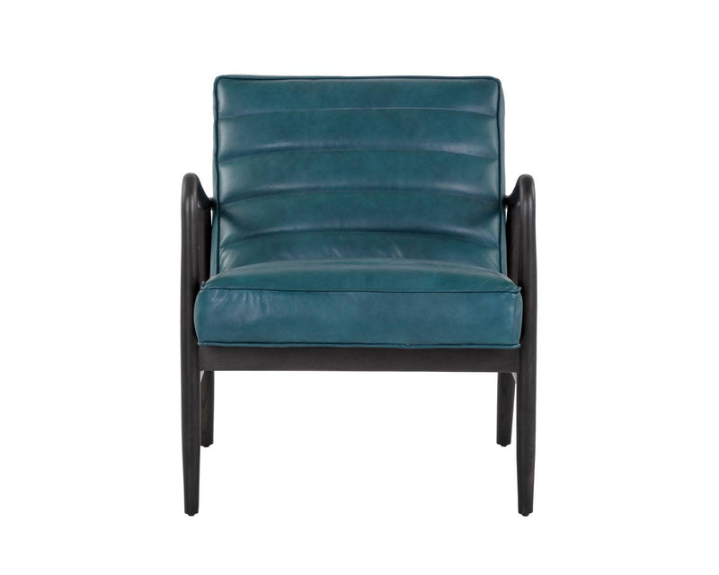 Vleurgat Peacock Leather Arm Chair
