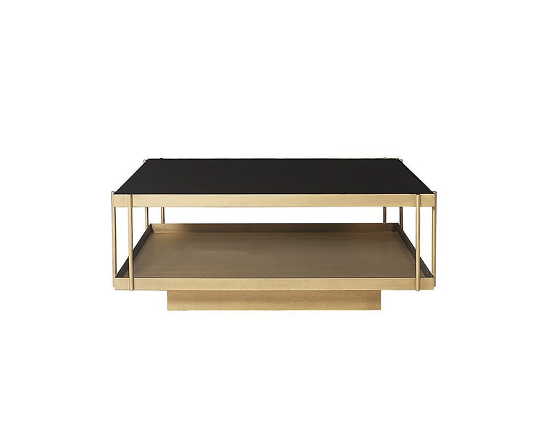 Parrela Coffee Table - Black/Brass