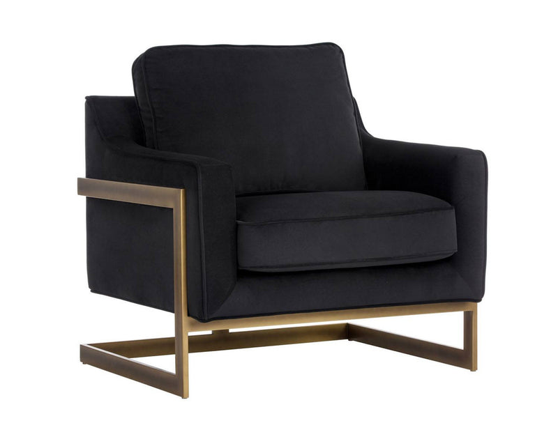 Schmidt Accent Chair - Black/Bronze