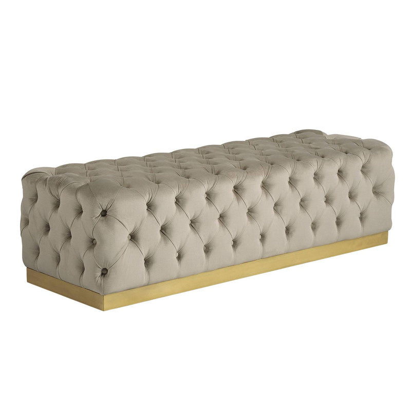 Pistoia Bench - Prosecco/Brass