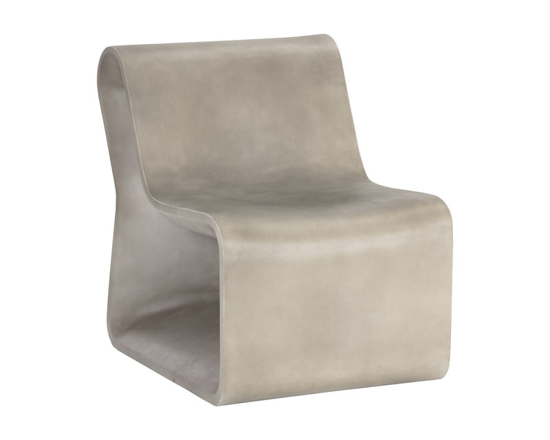 Pendembu Concrete Outdoor Accent Chair - Grey