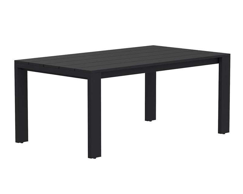 Uige II 70" Outdoor Dining Table - Sterling Black
