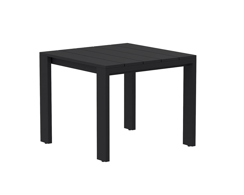 Uige II 36" Square Outdoor Dining Table - Sterling Black