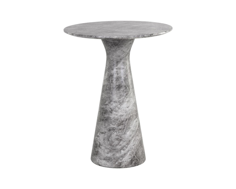 Luena 34" Concrete Indoor/Outdoor Bar Height Table