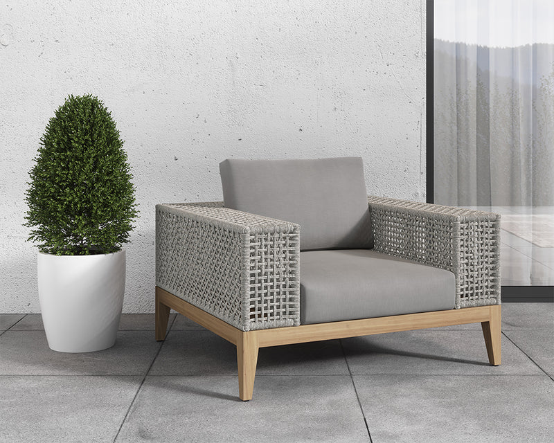 Sumbe I Teak Outdoor Accent Chair - Palazzo Taupe