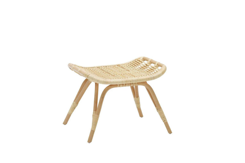 Klyne Natural Rattan Foot Stool - Natural