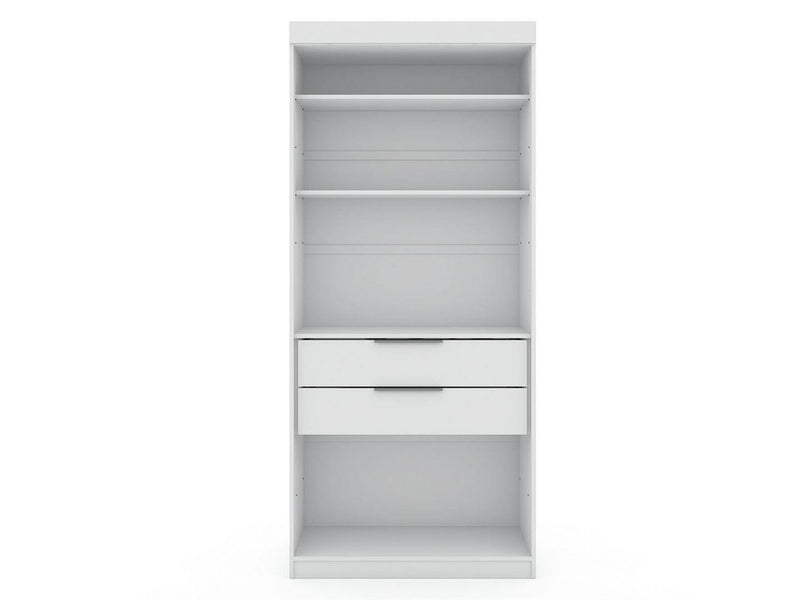 Oulu Open Sectional Wardrobe - White