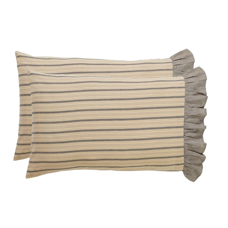 Kiraly Utca I Standard Pillow Case - Charcoal - Set of 2