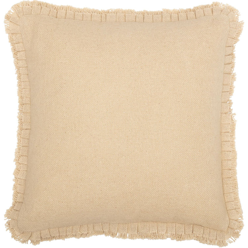 Athol 18 x 18 Ruffled Pillow - Vintage Tan