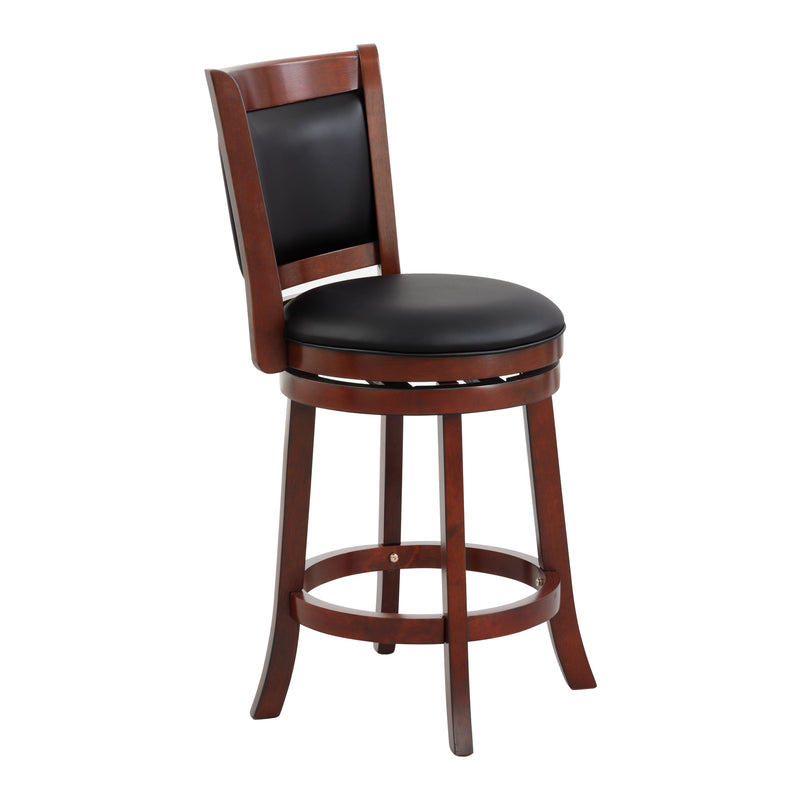 Zamalek Counter-Height Chair - Black/Brown Cherry