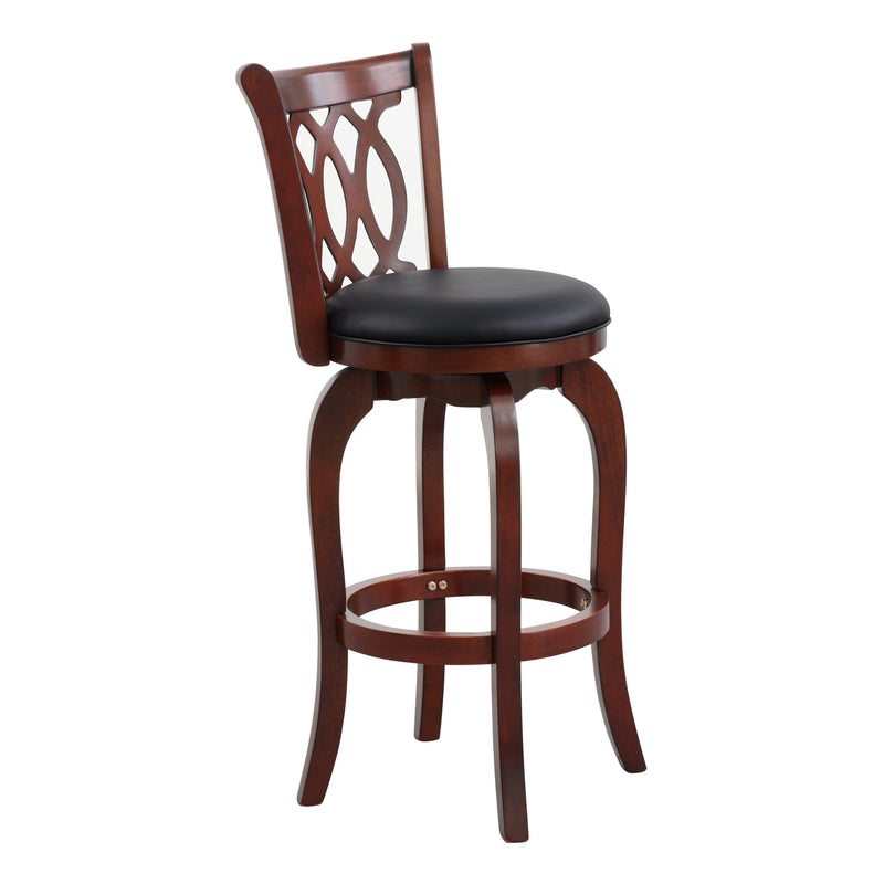 Flido Bar-Height Chair - Black/Brown Cherry