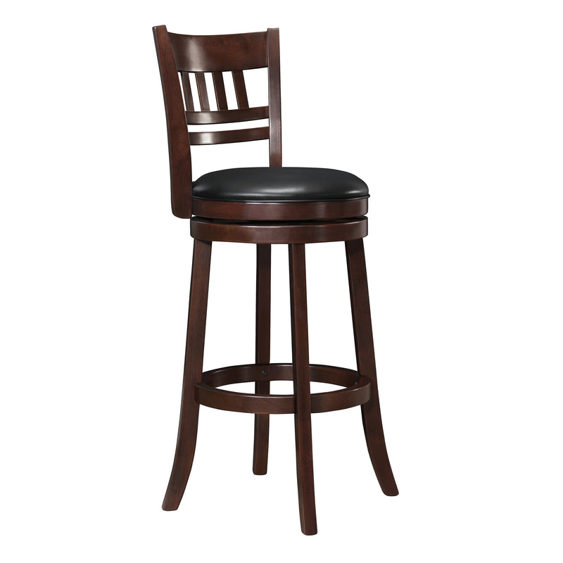 Mission Bar-Height Chair - Black/Brown Cherry