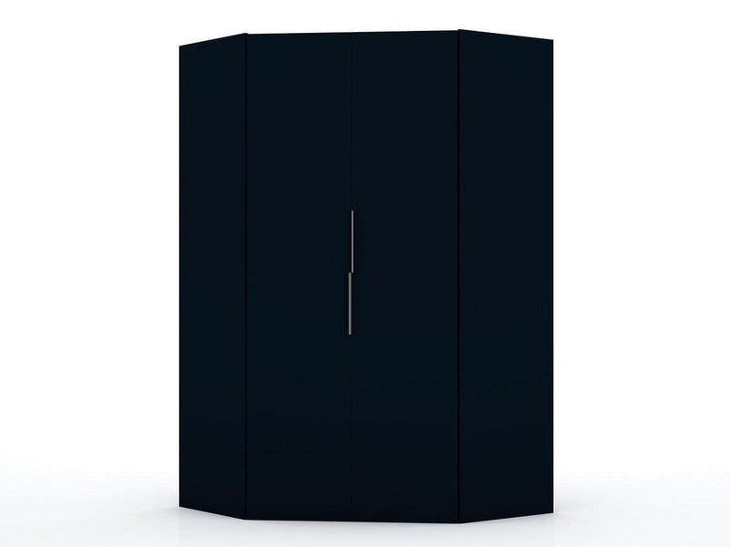 Oulu Corner Wardrobe - Midnight Blue