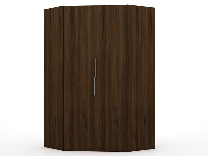 Oulu Corner Wardrobe - Brown