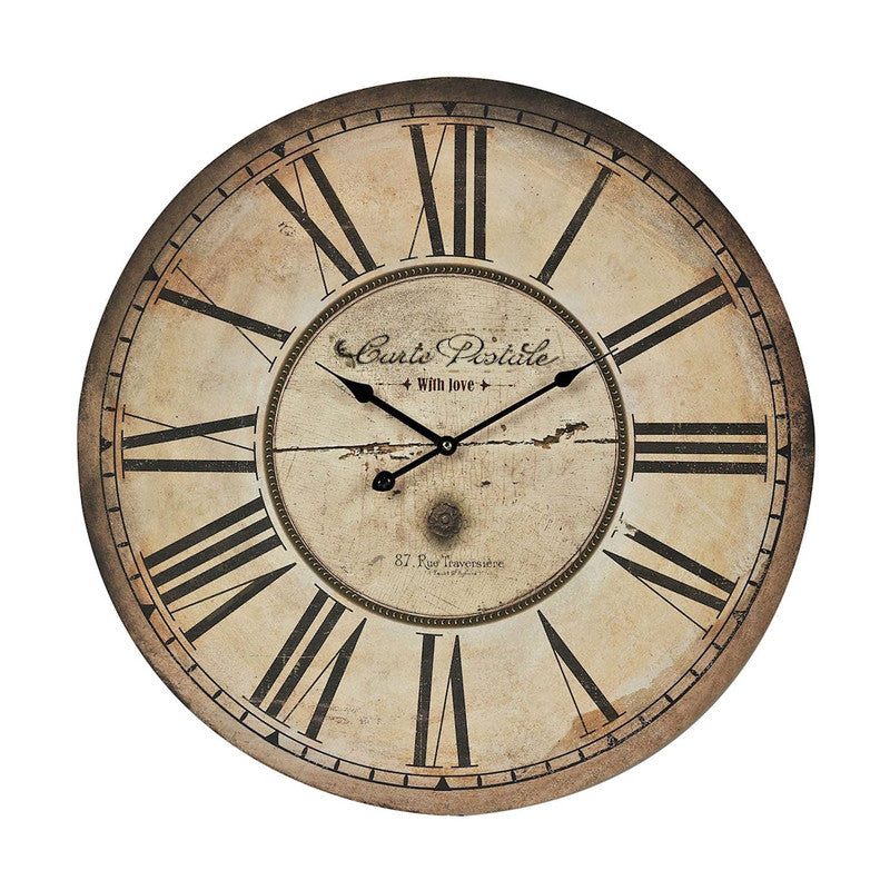 Bahar Clock - Antique Cream/Black