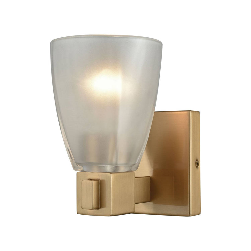 Arambagh 1 Light Vanity Light - Satin Brass