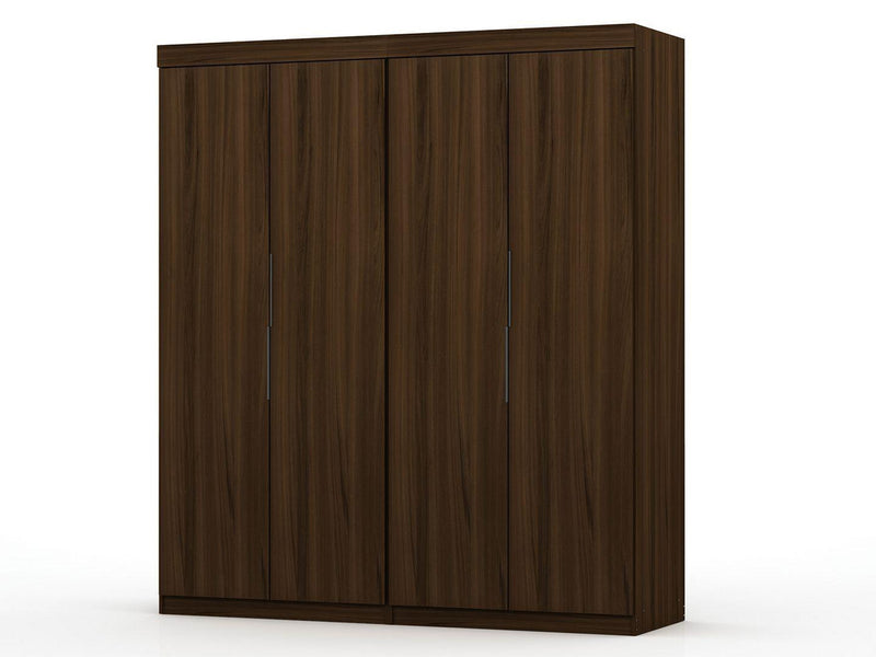 Oulu 2-Piece Modular Wardrobe - Brown