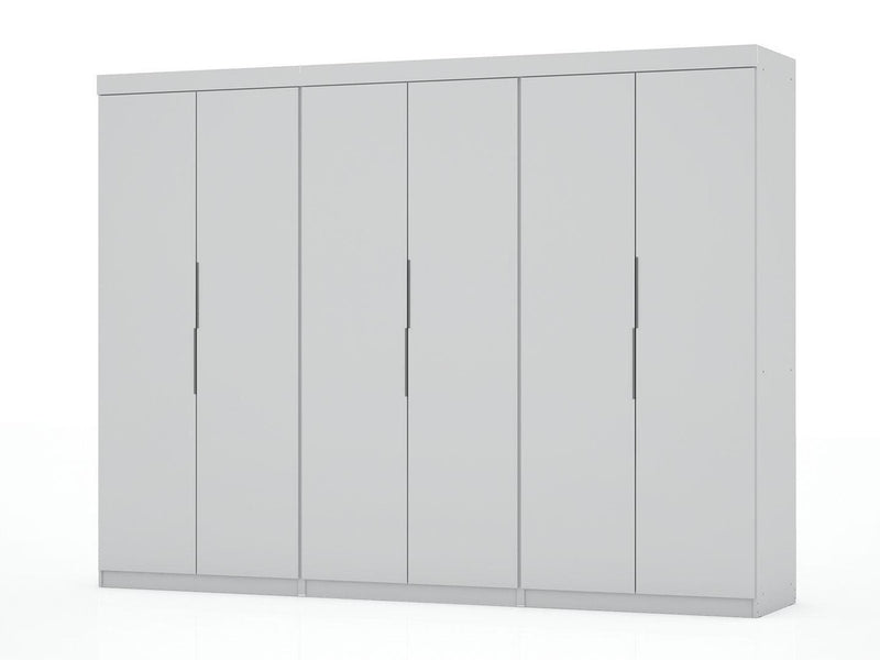 Oulu 3-Piece Modular Wardrobe - White