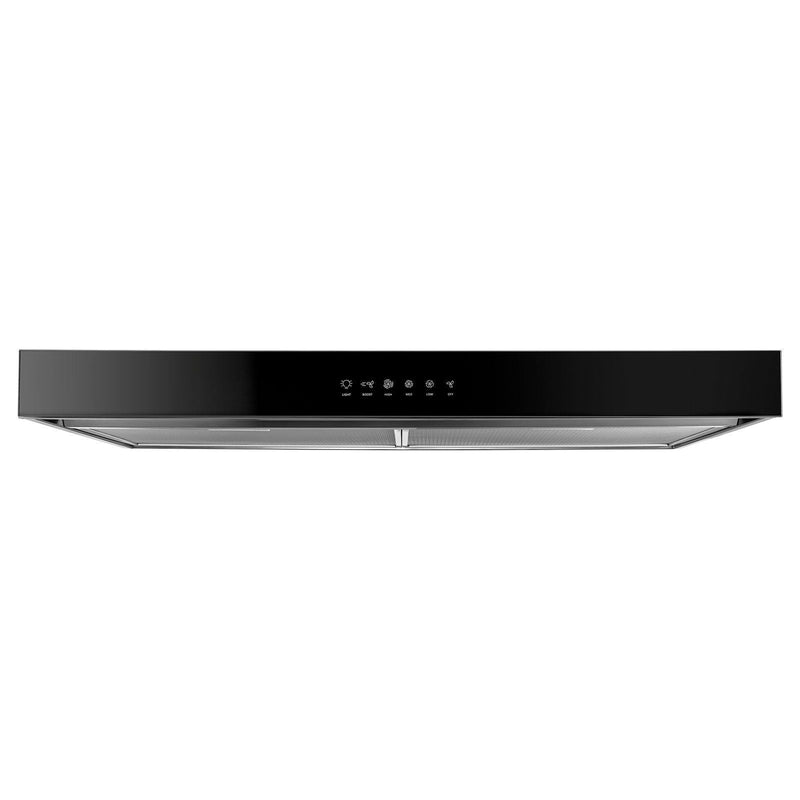 Whirlpool Black Glass 30" Under-the-Cabinet Range Hood with Boost Function - WVU57UC0FS