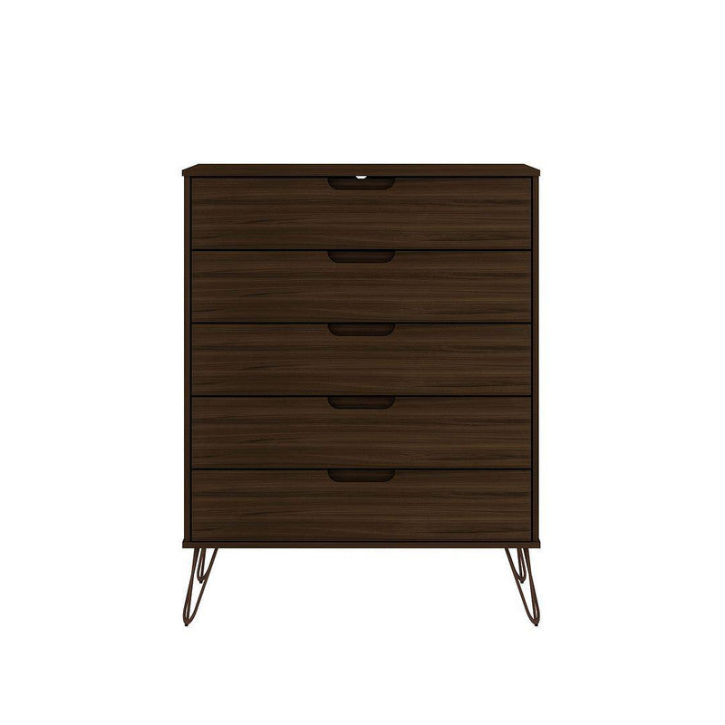 Nuuk 5-Drawer Dresser - Brown