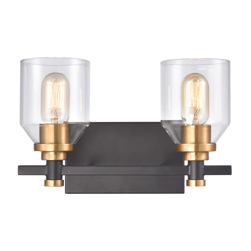Caraiba 2-Light Vanity Light - Matte Black