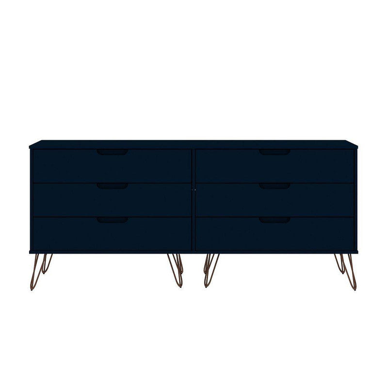 Nuuk 6-Drawer Double Dresser - Midnight Blue