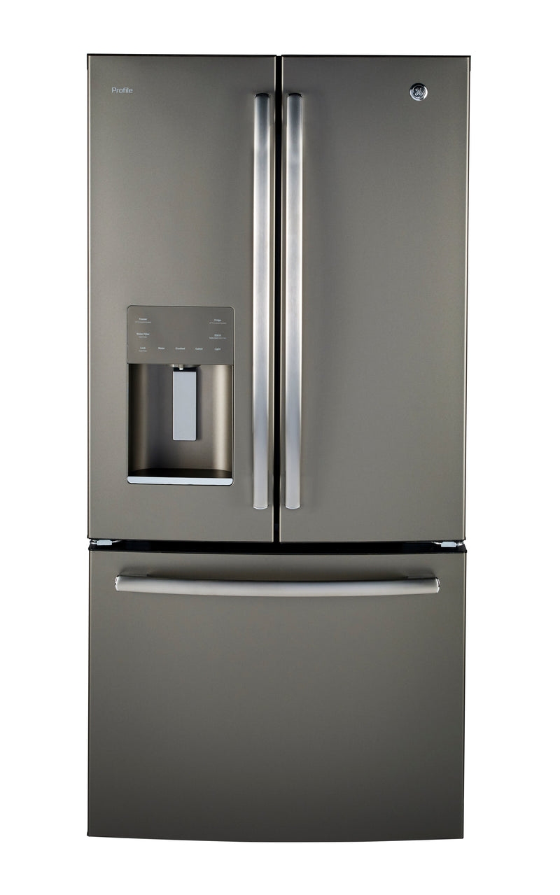 GE Profile Slate French Door Refrigerator (17.5 Cu. Ft.) - PYE18HMLKES