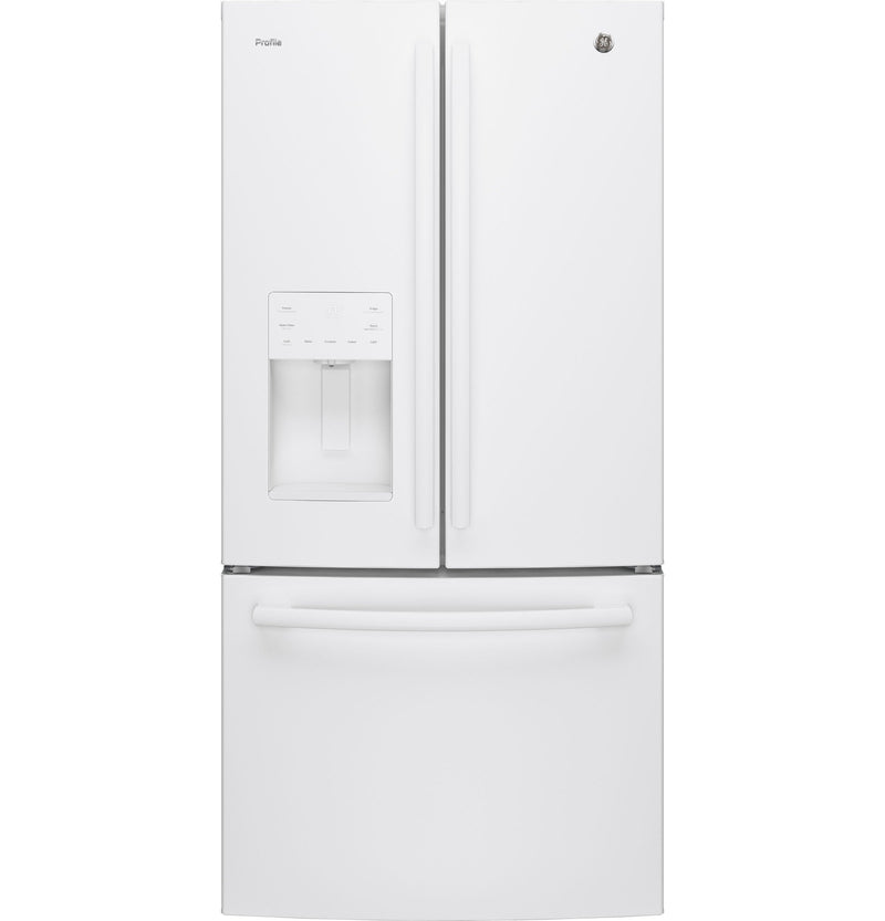 GE Profile White French Door Refrigerator (23.8 Cu. Ft.) - PFE24HGLKWW