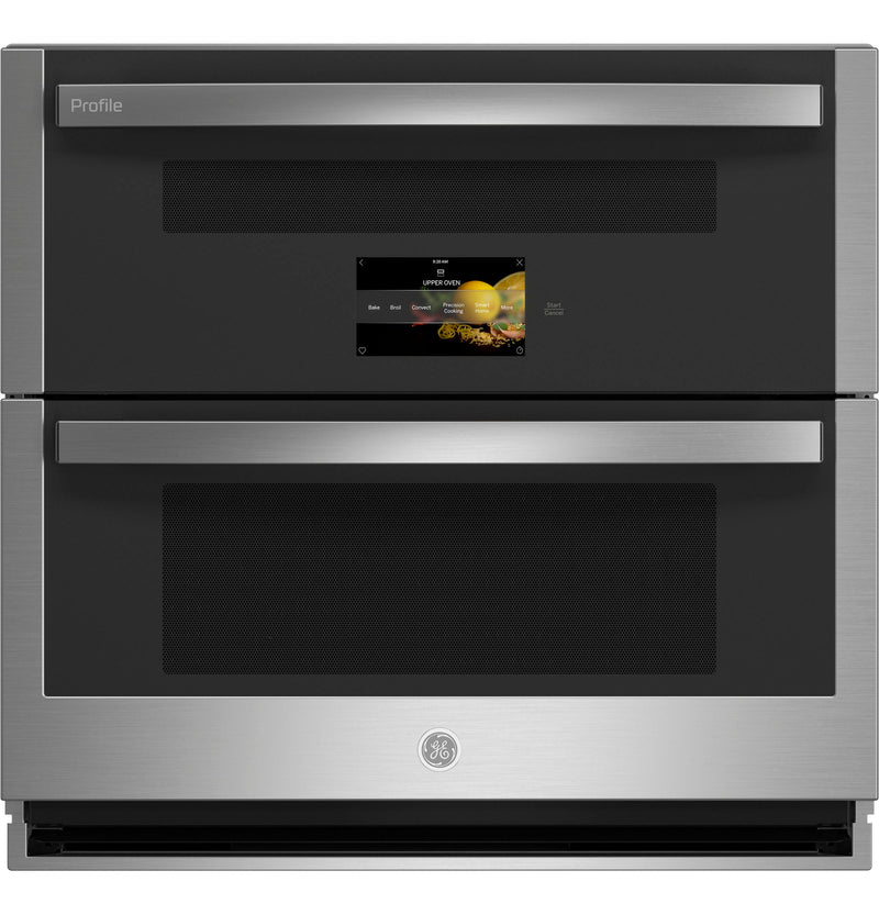 GE Profile 30" Smart Built-In Twin Flex Convection Wall Oven in Stainless Steel (5.0 Cu. Ft.) - PTS9200SNSS