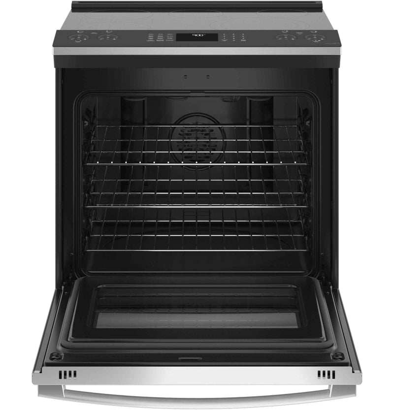 GE Profile Fingerprint Resistant Stainless Steel 30" Slide-In ElectricRange (5.3 Cu.Ft) - PSS93YPFS