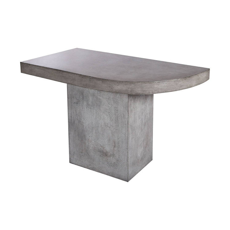 Adisa Concrete Outdoor Bar Height Table - Right Side